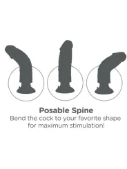 King Cock - Dildo Vibratore Con Testicoli 17.78 Cm Naturale - KING COCK - Dildo Realistici | erosidea.com