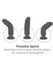 King Cock - Dildo Vibrante Con Testicoli 25.5 Cm Colore Naturale - KING COCK - Dildo Realistici | erosidea.com