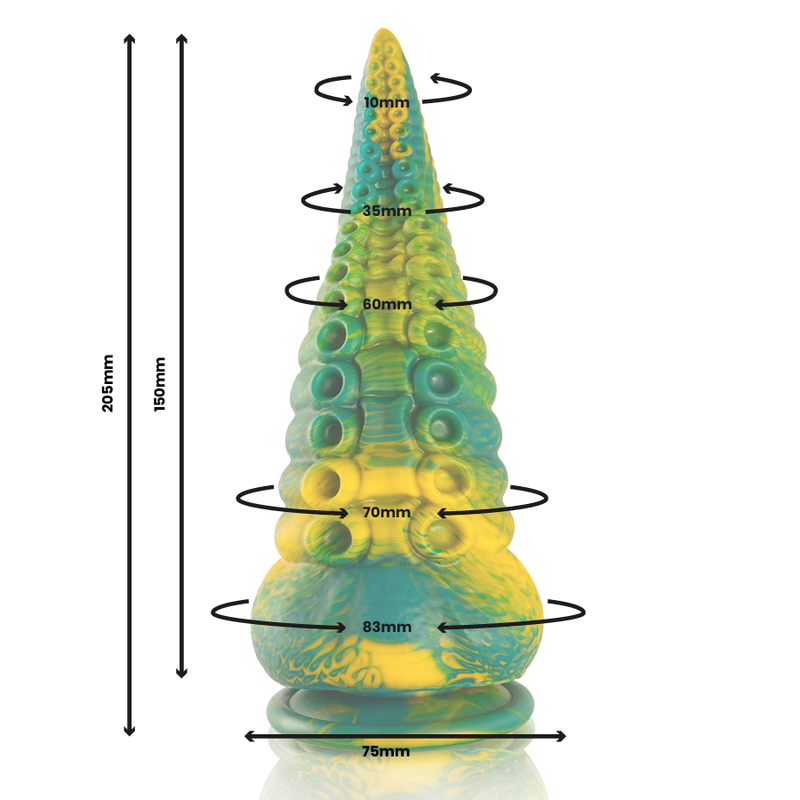 Epic - Dildo Tentacolo Verde Cetus Di Grandi Dimensioni - EPIC - Dildo Realistici | erosidea.com