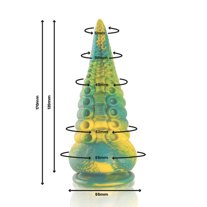 Epic - Dildo Tentacolo Verde Cetus Taglia Piccola - EPIC - Dildo Realistici | erosidea.com