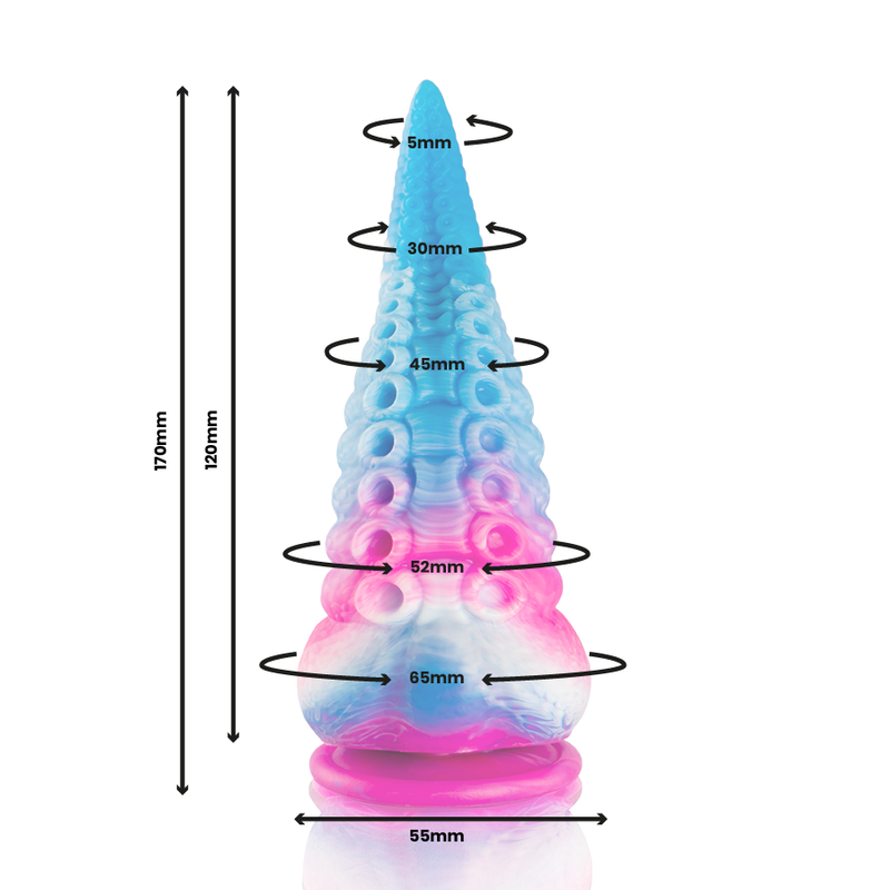Epic - Dildo Con Tentacoli Blu Phorcys Taglia Piccola - EPIC - Dildo Realistici | erosidea.com