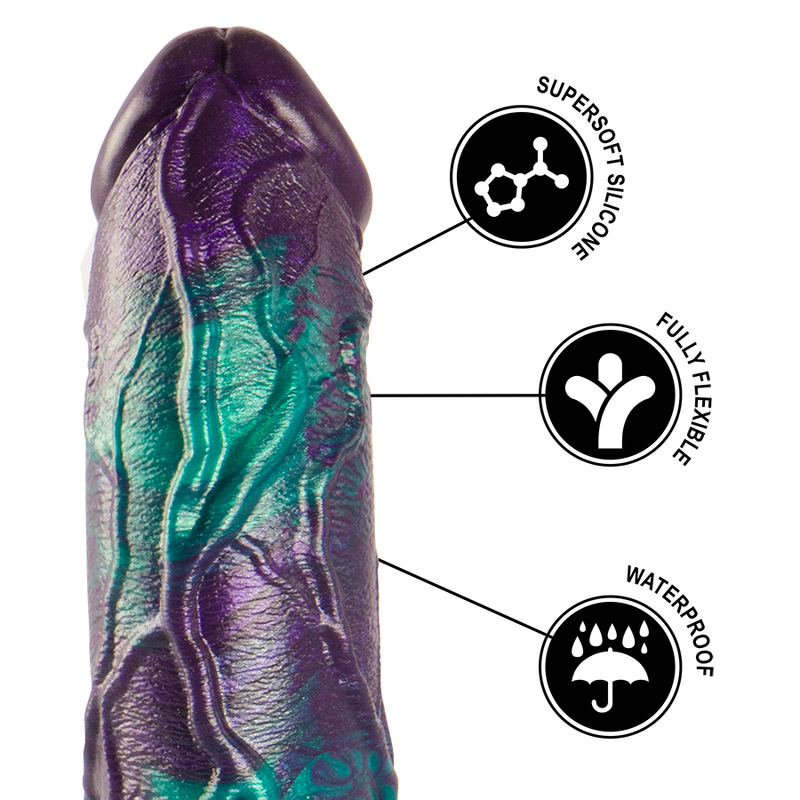 Epic Dildo Basilisco Doppio Piacere Scamuto Grande Taglia - EPIC - Dildo Speciali | erosidea.com