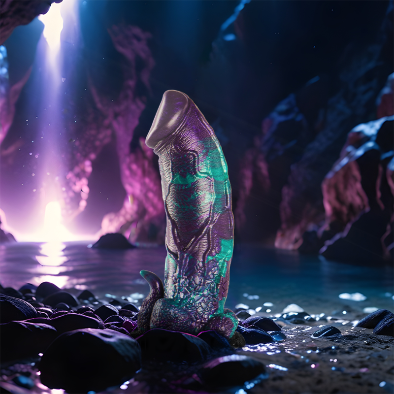 Epic Dildo Basilisco Doppio Piacere Scamuto Grande Taglia - EPIC - Dildo Speciali | erosidea.com
