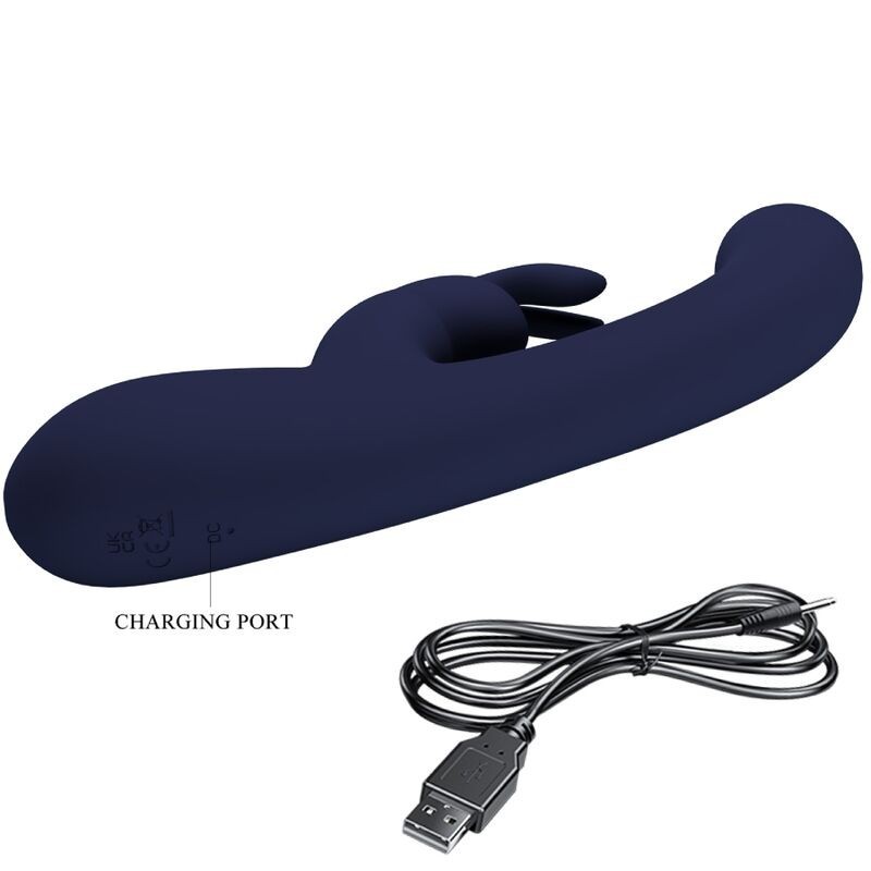 Pretty Love - Vibratore Lamar Rabbit E Punto G Blu - PRETTY LOVE LED - Vibratori Rabbit | erosidea.com