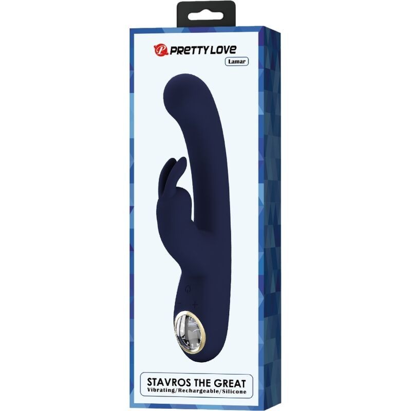 Pretty Love - Vibratore Lamar Rabbit E Punto G Blu - PRETTY LOVE LED - Vibratori Rabbit | erosidea.com