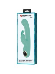 Vibratore Lamar Rabbit E Punto G Verde - PRETTY LOVE LED - Vibratori Rabbit | erosidea.com