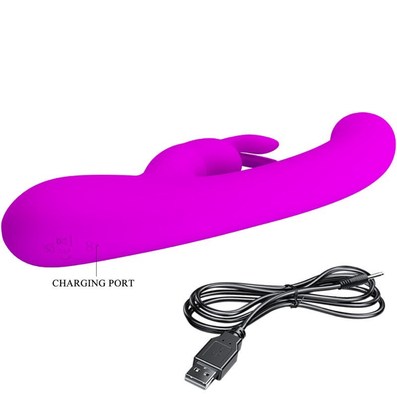 Vibratore Lamar Rabbit E Punto G Viola - PRETTY LOVE FLIRTATION - Vibratori Rabbit | erosidea.com