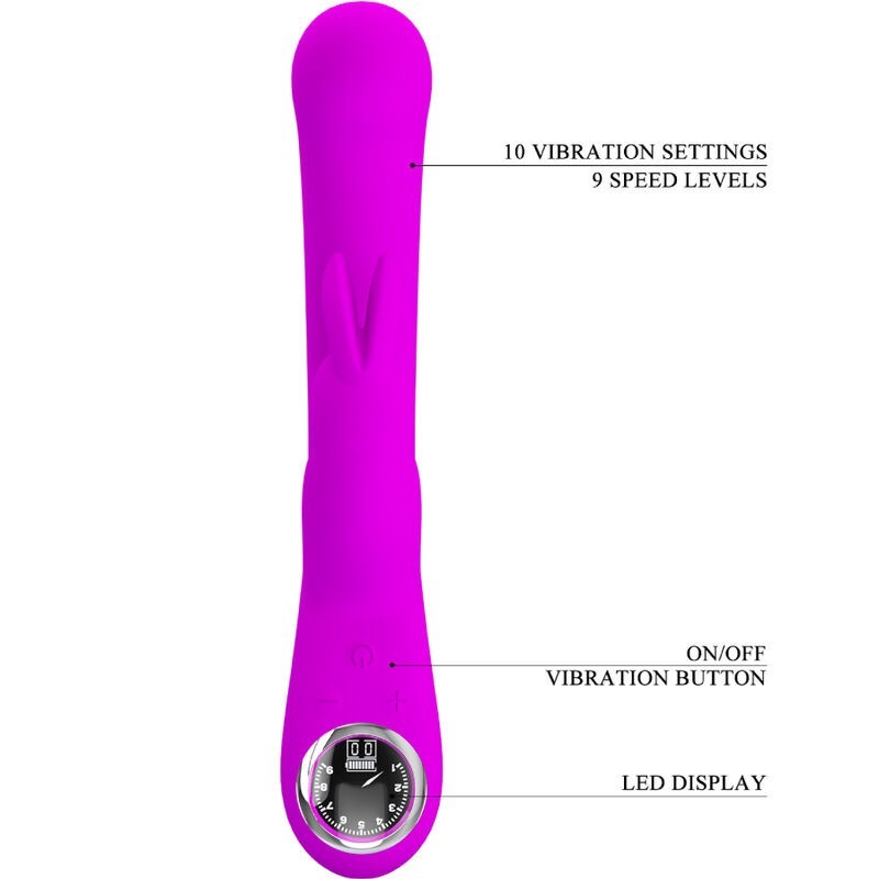 Vibratore Lamar Rabbit E Punto G Viola - PRETTY LOVE FLIRTATION - Vibratori Rabbit | erosidea.com