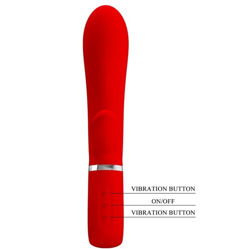 Pretty Love - Vibratore Multifunzione G-Spot Thomas Rosso - PRETTY LOVE FLIRTATION - Vibratori punto G | erosidea.com