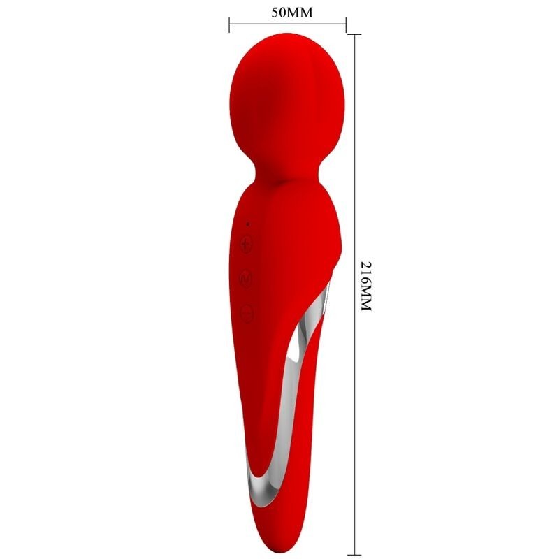 Wand Vibratore Walter Pretty Love Rosso - PRETTY LOVE FLIRTATION - Magic Wand | erosidea.com