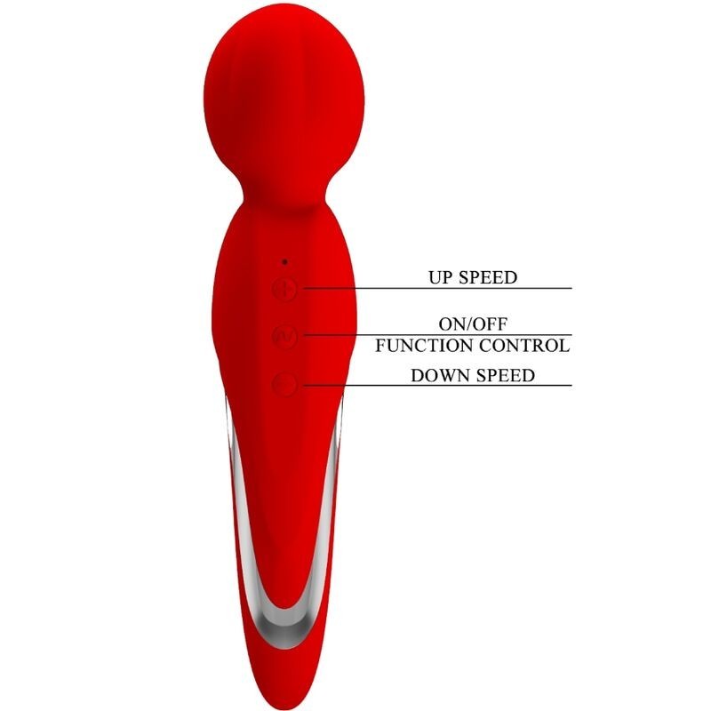 Wand Vibratore Walter Pretty Love Rosso - PRETTY LOVE FLIRTATION - Magic Wand | erosidea.com
