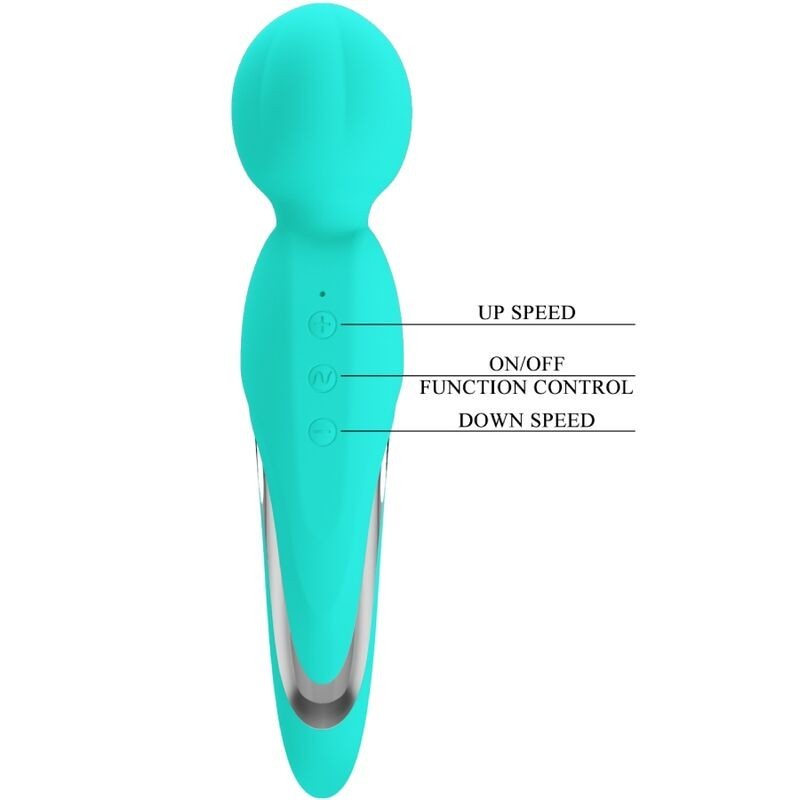Wand Vibrante Walter Verde Acqua - PRETTY LOVE FLIRTATION - Magic Wand | erosidea.com