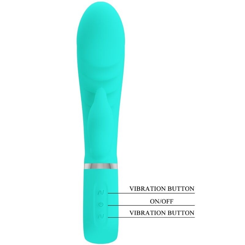 Vibratore Multifunzione G-Spot Prescott Verde Acqua - PRETTY LOVE FLIRTATION - Vibratori punto G | erosidea.com
