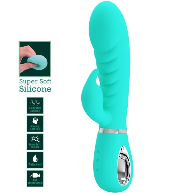 Vibratore Multifunzione G-Spot Prescott Verde Acqua - PRETTY LOVE FLIRTATION - Vibratori punto G | erosidea.com
