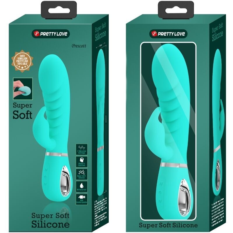 Vibratore Multifunzione G-Spot Prescott Verde Acqua - PRETTY LOVE FLIRTATION - Vibratori punto G | erosidea.com