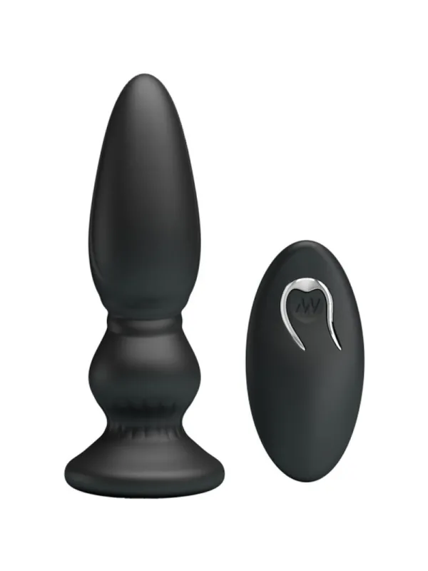 Vibratore Plug Anale Con Telecomando Nero - MR PLAY - Plug e Catene Anali | erosidea.com