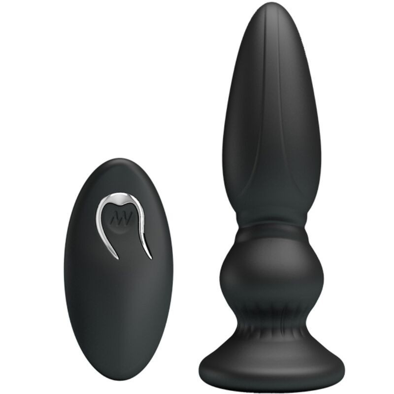 Vibratore Plug Anale Con Telecomando Nero - MR PLAY - Plug e Catene Anali | erosidea.com