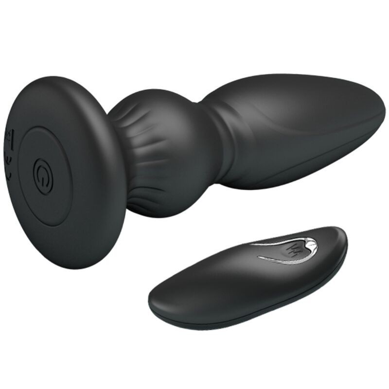 Vibratore Plug Anale Con Telecomando Nero - MR PLAY - Plug e Catene Anali | erosidea.com