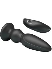 Vibratore Plug Anale Con Telecomando Nero - MR PLAY - Plug e Catene Anali | erosidea.com