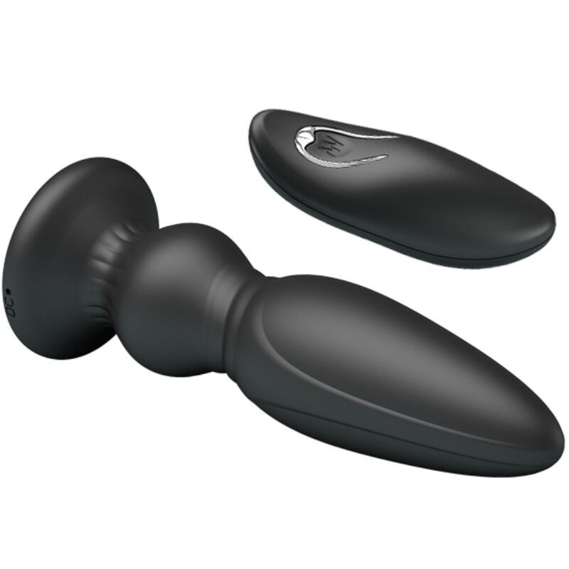 Vibratore Plug Anale Con Telecomando Nero - MR PLAY - Plug e Catene Anali | erosidea.com