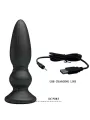 Vibratore Plug Anale Con Telecomando Nero - MR PLAY - Plug e Catene Anali | erosidea.com