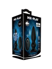 Vibratore Plug Anale Con Telecomando Nero - MR PLAY - Plug e Catene Anali | erosidea.com