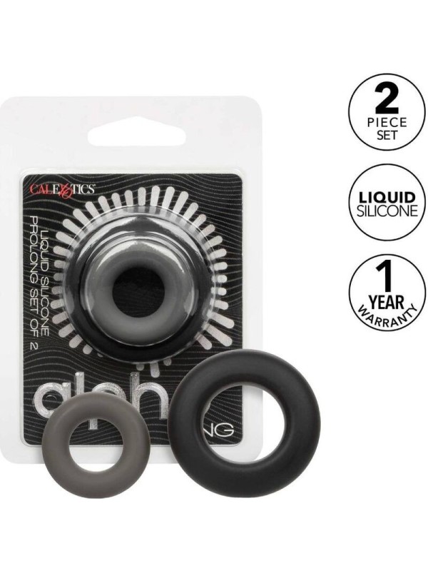 Calexotics - Alpha Set Di 2 Anelli Prolong Grigio - CALEXOTICS - Plug e Catene Anali | erosidea.com