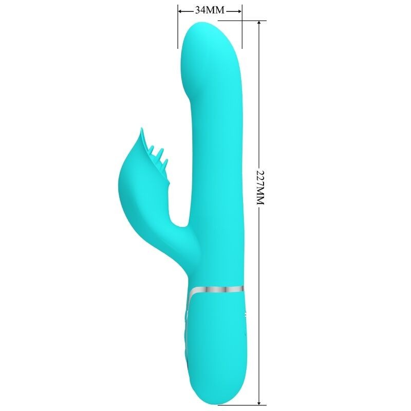 Perle Vibranti Rabbit Verde Acqua - PRETTY LOVE FLIRTATION - Vibratori Rabbit | erosidea.com