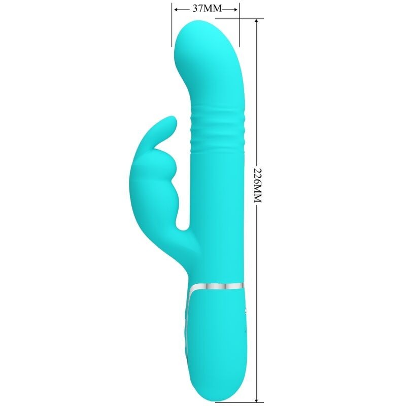 Vibratore Perle Coale Rabbit Verde Acqua - PRETTY LOVE FLIRTATION - Vibratori punto G | erosidea.com