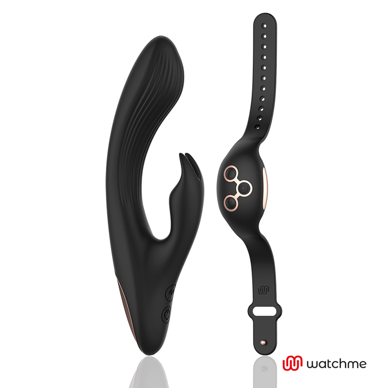 Vibratore Anne's Desire Rabbit Rabbit Con Controllo Remoto Watchme Nero/Oro - ANNE'S DESIRE - Vibratori Clitoride | erosidea.com