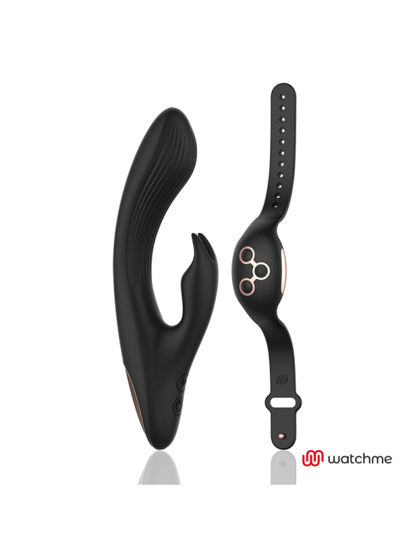 Vibratore Anne's Desire Rabbit Rabbit Con Controllo Remoto Watchme Nero/Oro - ANNE'S DESIRE - Vibratori Clitoride | erosidea.com