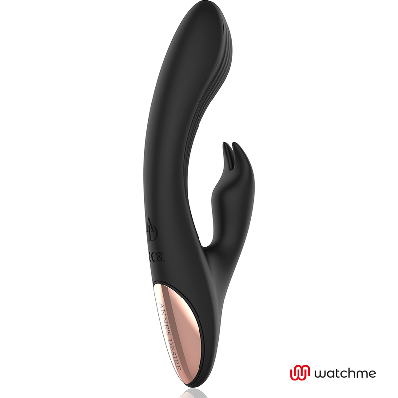Vibratore Anne's Desire Rabbit Rabbit Con Controllo Remoto Watchme Nero/Oro - ANNE'S DESIRE - Vibratori Clitoride | erosidea.com