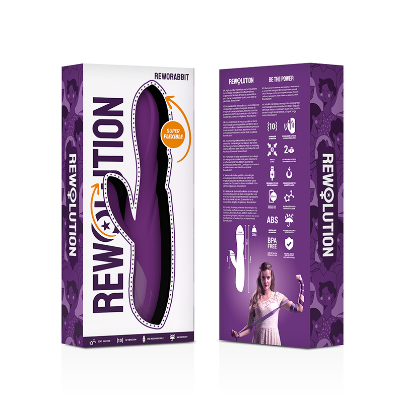 Vibratore Rabbit Rewolution Reworabbit - REWOLUTION - Vibratori Rabbit | erosidea.com