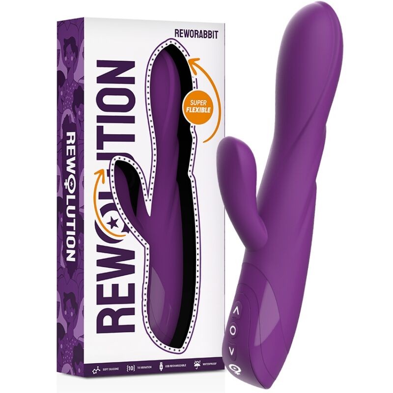 Vibratore Rabbit Rewolution Reworabbit - REWOLUTION - Vibratori Rabbit | erosidea.com