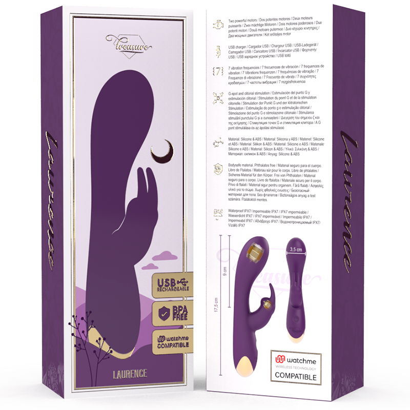 Vibratore Treasure Laurence Rabbit Watchme Compatibile Con Tecnologia Wireless - TREASURE - Vibratori Clitoride | erosidea.com
