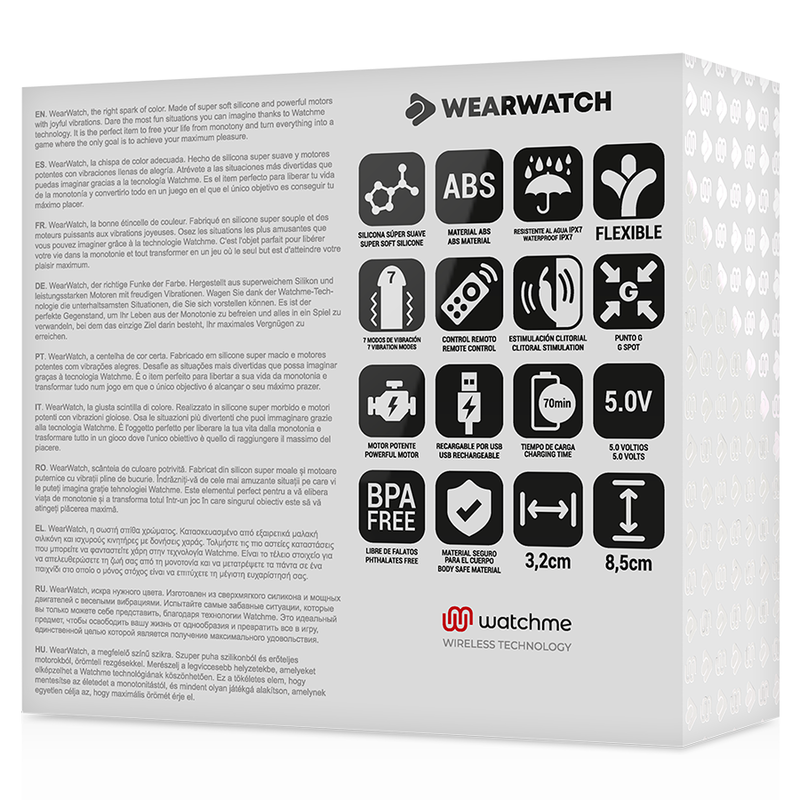 Vibratore Wearwatch Watchme Hi-Tech Acqua Di Mare / Rosa - WEARWATCH - Vibratori Clitoride | erosidea.com