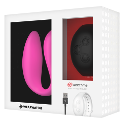 VIBRATORE WEARWATCH WATCHME DOPPIA TECNOLOGIA FUCSIA/AZABACHE - WEARWATCH - Vibratori per coppia | erosidea.com