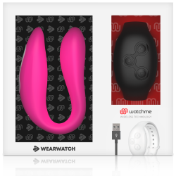VIBRATORE WEARWATCH WATCHME DOPPIA TECNOLOGIA FUCSIA/AZABACHE - WEARWATCH - Vibratori per coppia | erosidea.com