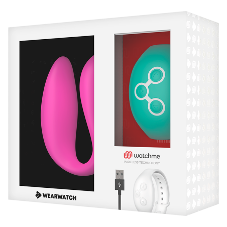 VIBRATORE WEARWATCH WATCHME A DOPPIA TECNOLOGIA FUCSIA / ACQUA DI MARE - WEARWATCH - Vibratori per coppia | erosidea.com