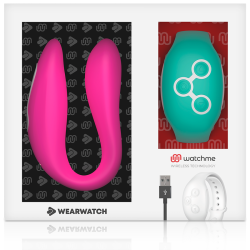 VIBRATORE WEARWATCH WATCHME A DOPPIA TECNOLOGIA FUCSIA / ACQUA DI MARE - WEARWATCH - Vibratori per coppia | erosidea.com