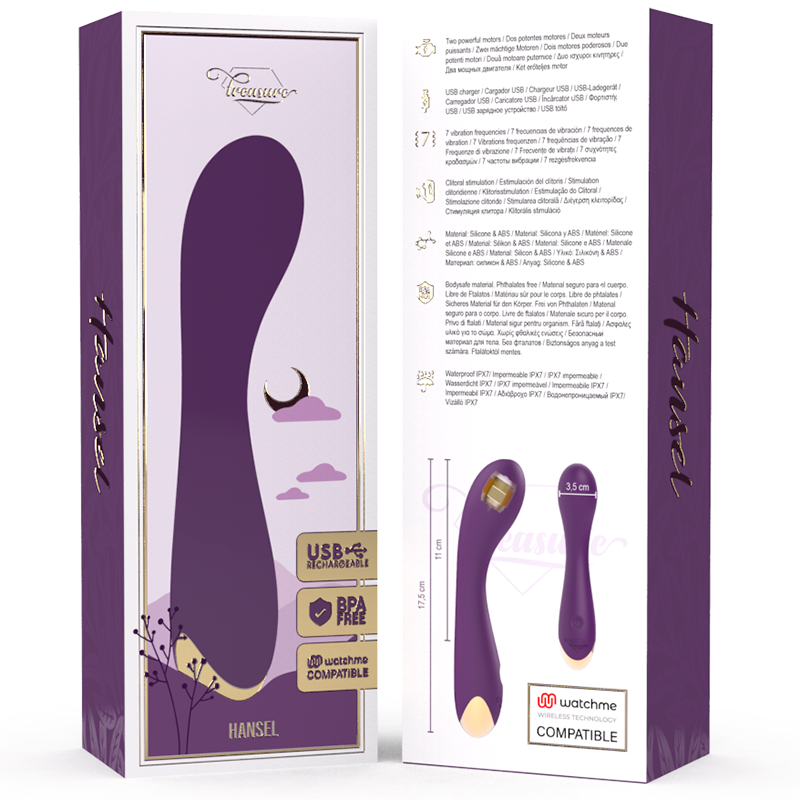 Vibratore Treasure Hansel Punto G Watchme Compatibile Con Tecnologia Wireless - TREASURE - Vibratori punto G | erosidea.com