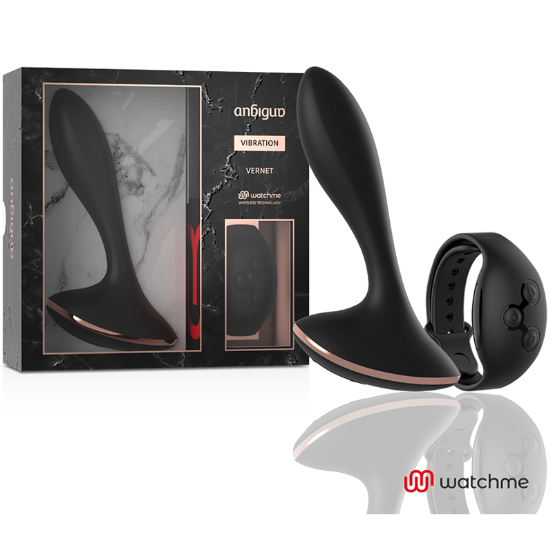 Vibratore Anbiguo Watchme Telecomando Plug Anale Vernet - ANBIGUO - Plug e Catene Anali | erosidea.com