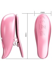 Pinze Per Capezzetti Vibranti Foglia Rosa - PRETTY LOVE FLIRTATION - Pinzette Capezzoli | erosidea.com