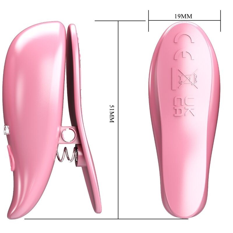 Pinze Per Capezzetti Vibranti Foglia Rosa - PRETTY LOVE FLIRTATION - Pinzette Capezzoli | erosidea.com