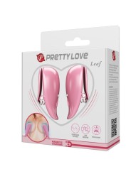 Pinze Per Capezzetti Vibranti Foglia Rosa - PRETTY LOVE FLIRTATION - Pinzette Capezzoli | erosidea.com