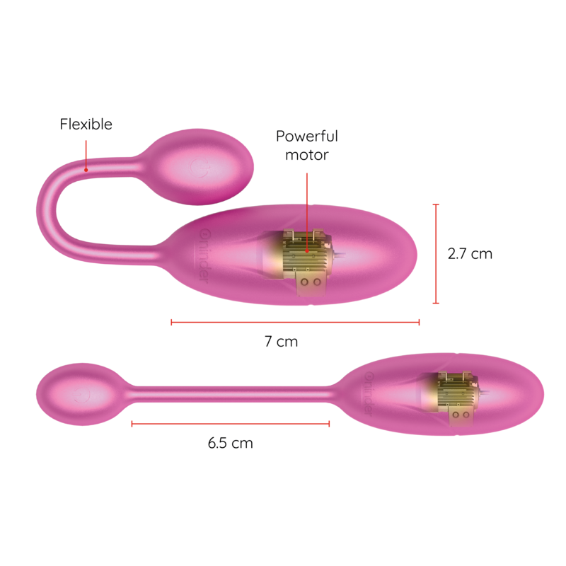Oninder - Uovo Vibrante Denver Rosa 7 X 27 Cm App Gratuita - ONINDER - Vibratori con App | erosidea.com