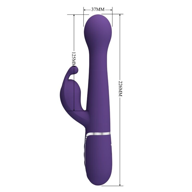 Vibratore Dejon Rabbit 3 In 1 Multifunzione Viola - PRETTY LOVE FLIRTATION - Vibratori Rabbit | erosidea.com