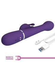 Vibratore Dejon Rabbit 3 In 1 Multifunzione Viola - PRETTY LOVE FLIRTATION - Vibratori Rabbit | erosidea.com