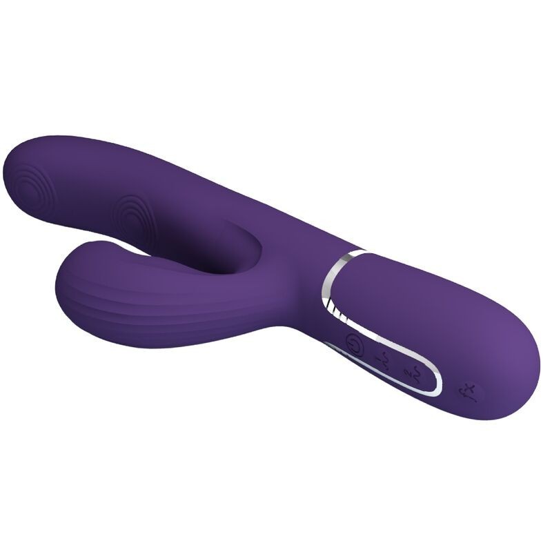 Vibratore Perlita G-Spot 3 In 1 Multifunzione Viola - PRETTY LOVE FLIRTATION - Vibratori Rabbit | erosidea.com
