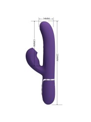 Vibratore Perlita G-Spot 3 In 1 Multifunzione Viola - PRETTY LOVE FLIRTATION - Vibratori Rabbit | erosidea.com